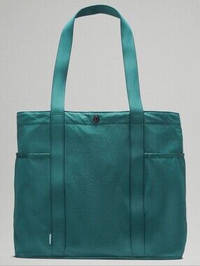 LULULEMON Athletica Daily Multi Pocket Tote Bag 20L Teal Green